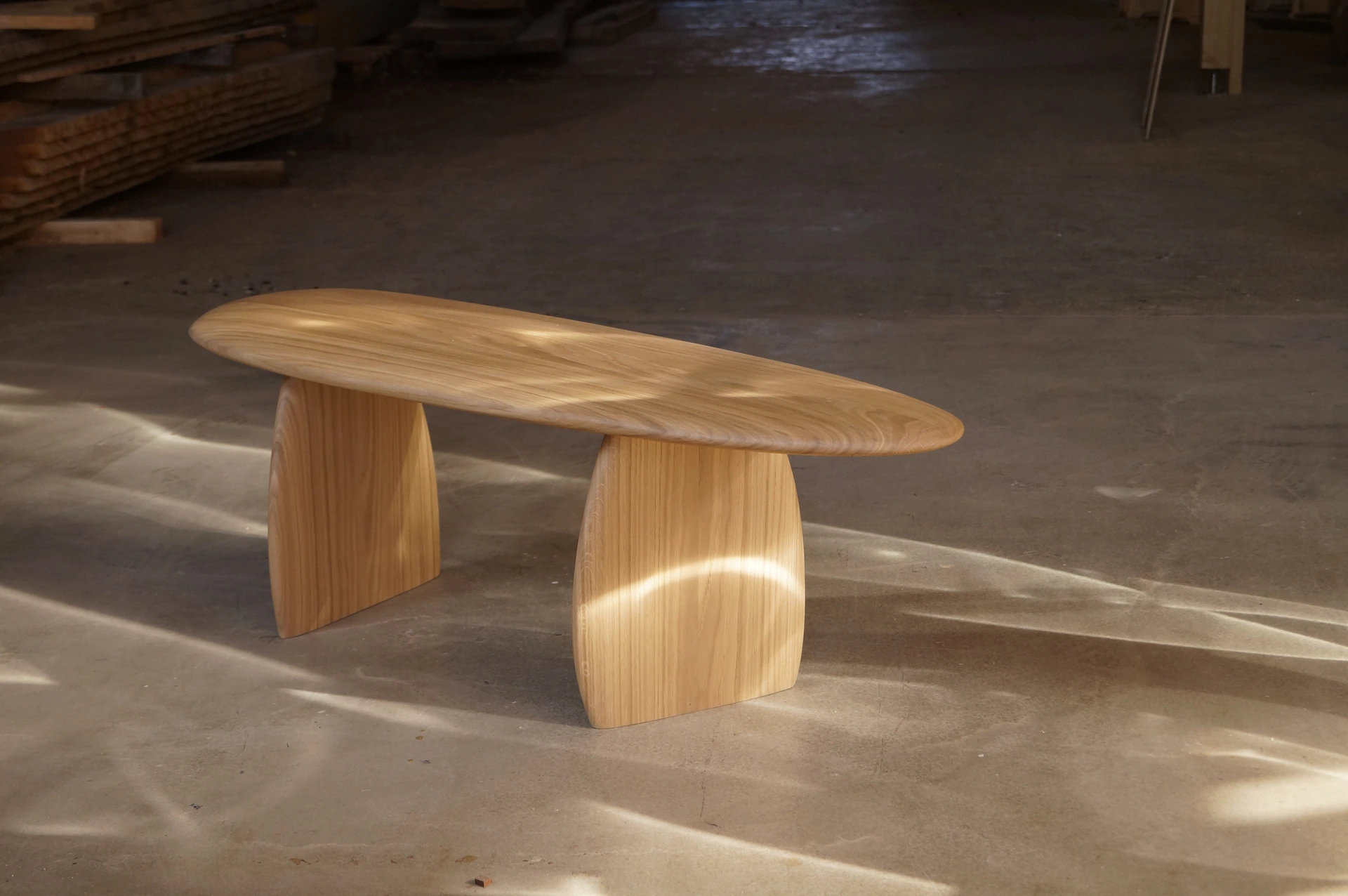 Pebble bench